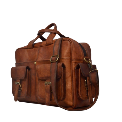 Leather Office travel Messenger Bag