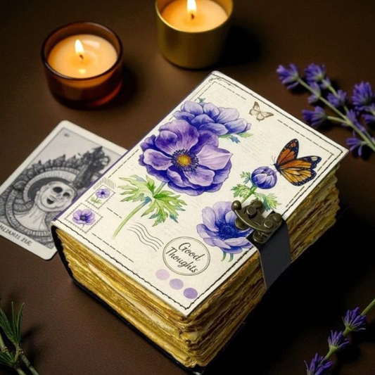 PRASTARA - Leather Diary for Man & Woman Size 7 x 5 inch 600 Pages Vintage Journal Notebook uv print