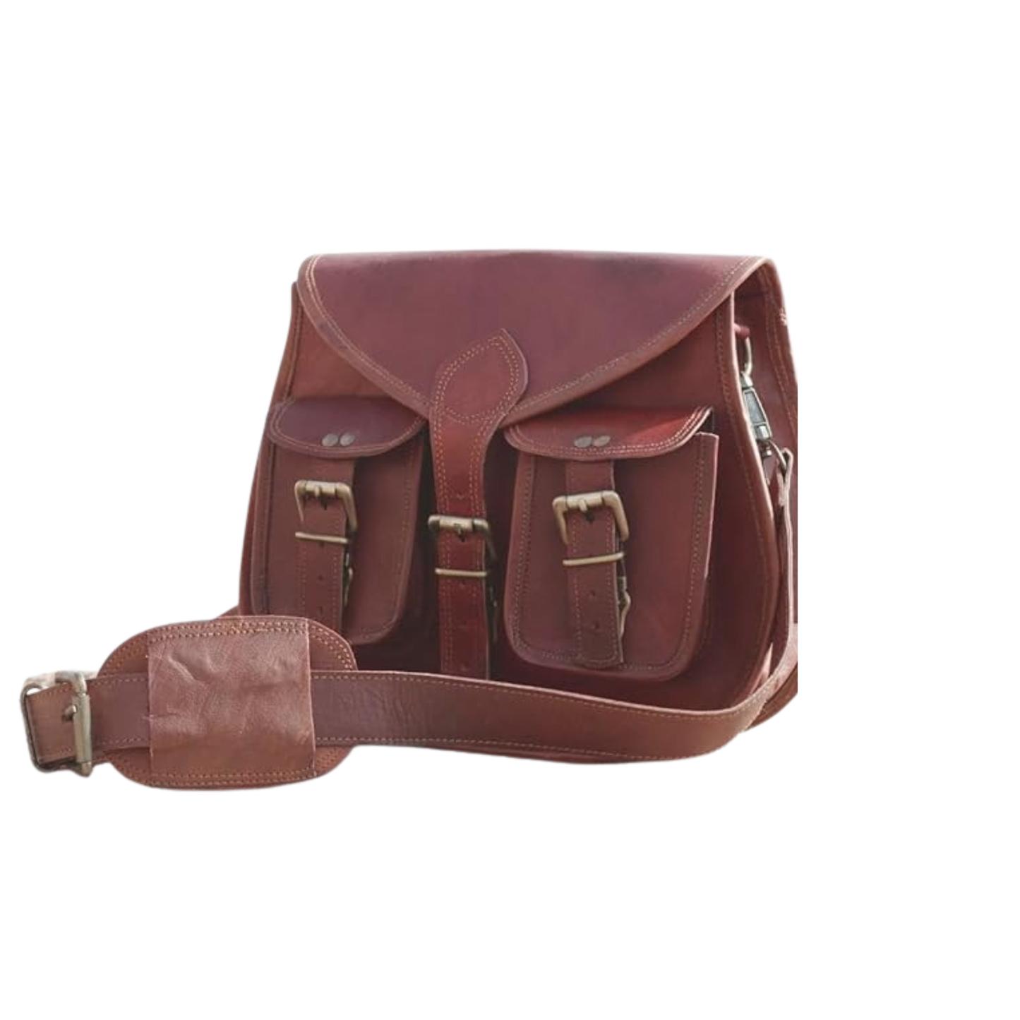 Leather Laptop Messenger Bag