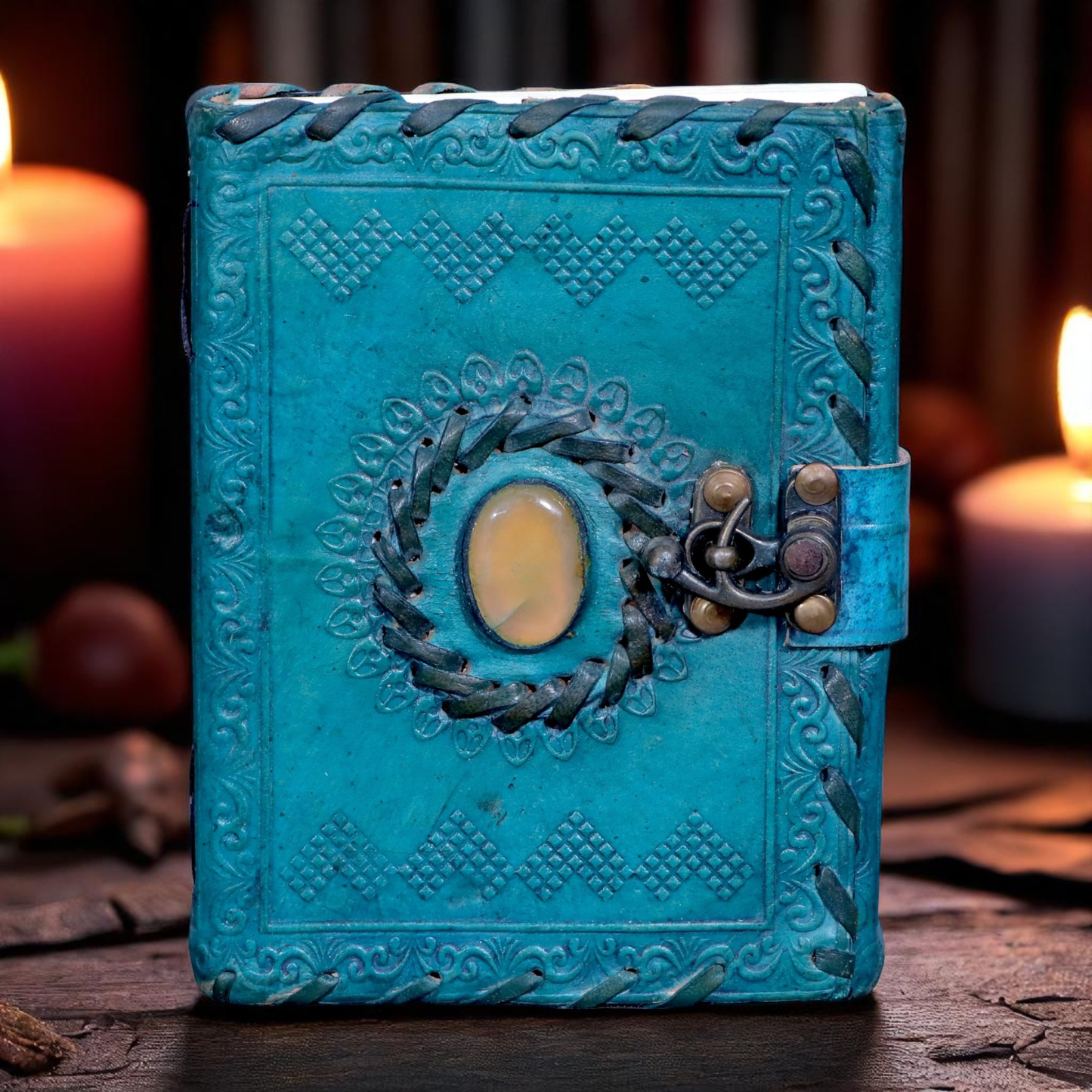 Leather Book of Shadows Genuine Leather Bound Journal for Women & men, book of spells journal Notebook