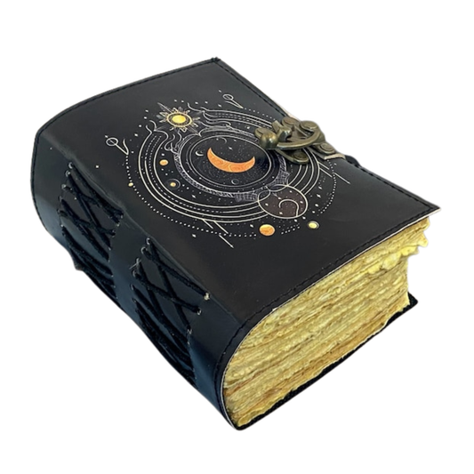 UV PRINT of 400 pages Leather Journal Notebook -Sketchbook grimoire journal - Book of Shadows vintage handbound Large Journal for Men and Women