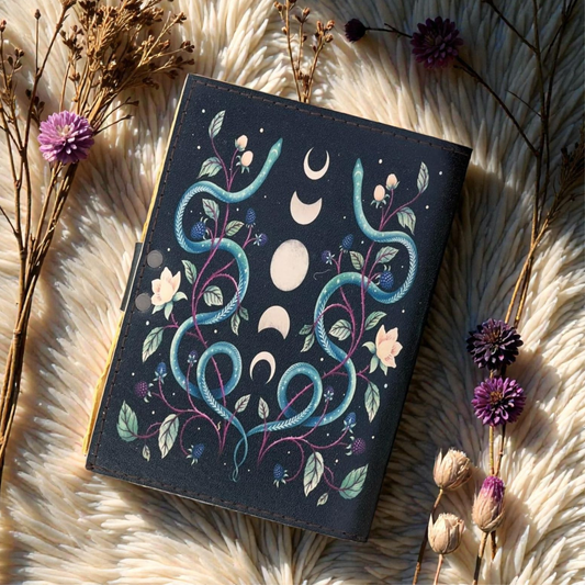 PRASTARA - Leather Diary for Man & Woman Size 7 x 5 inch deckle edge Pages Vintage Journal Notebook uv print