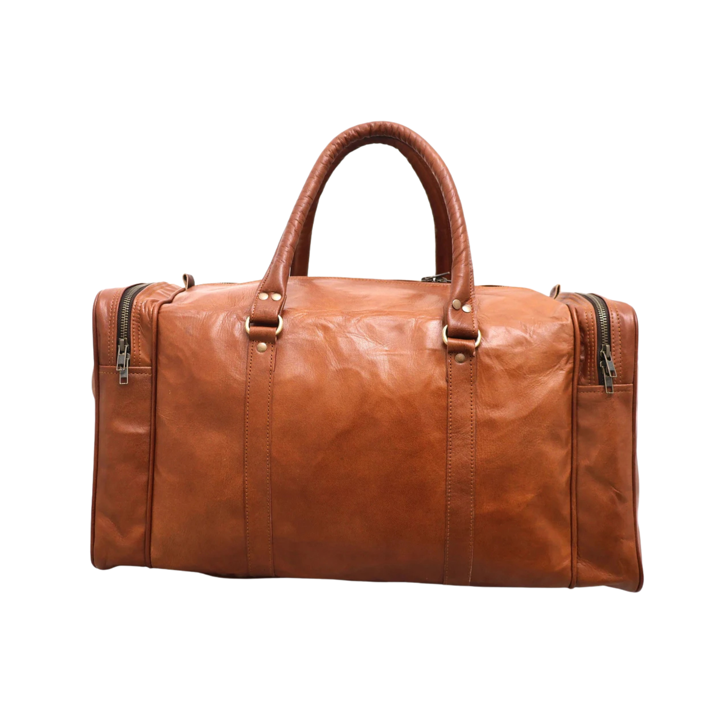 24" Personalized Leather Duffle Bag For Men Women Leather Travel Large Duffle Bag Gym Bag Weekender Luggage Overnight Bag Christmas Gift