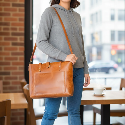 Leather Executive Tote Bag