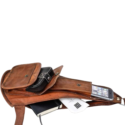 leather Crossbody Sling Bag