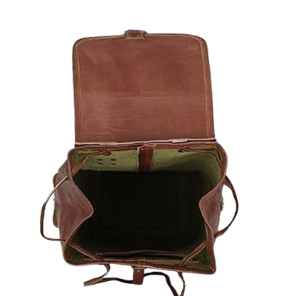 Leather Travel Backback