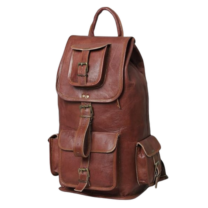 Leather Travel Backback