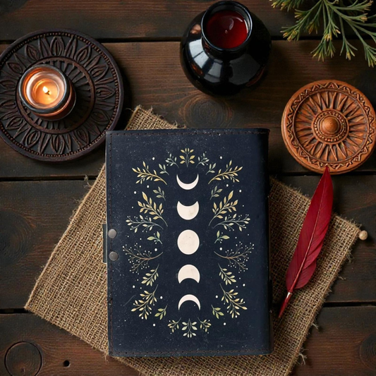 PRASTARA - Leather Diary for Man & Woman Size 7 x 5 inch deckle edge Pages Vintage Journal Notebook uv print