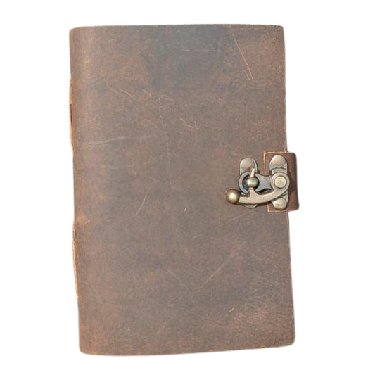 PRASTARA - Leather Diary for Man & Woman Size 7 x 5 inch deckle edge Pages Vintage Journal Notebook uv print