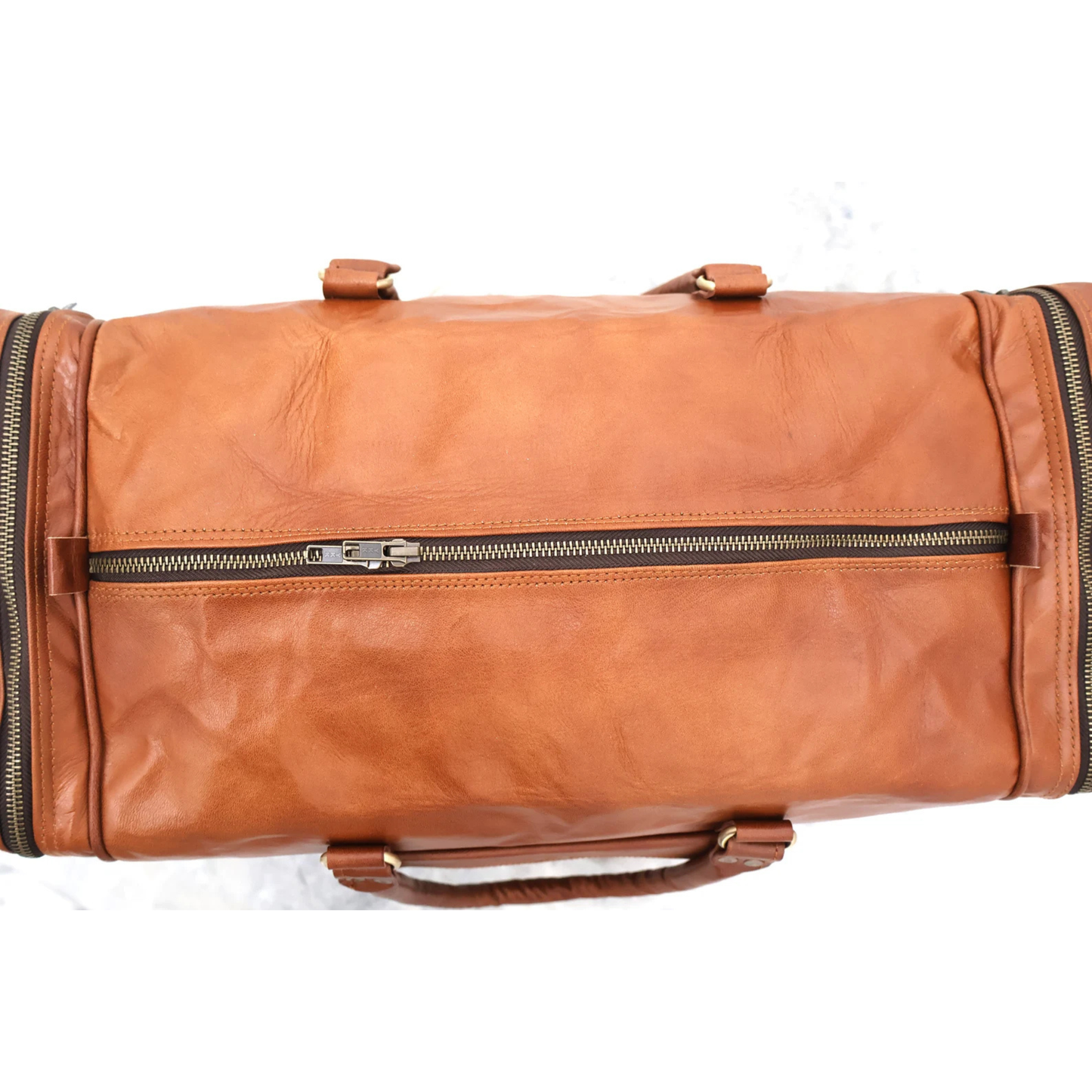 24" Personalized Leather Duffle Bag For Men Women Leather Travel Large Duffle Bag Gym Bag Weekender Luggage Overnight Bag Christmas Gift