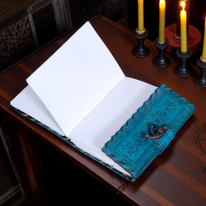 Leather Book of Shadows Genuine Leather Bound Journal for Women & men, book of spells journal Notebook