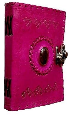 New Leather Diary for Woman Size 7 x 5 inch Color Pink Vintage Journal Notebook