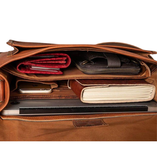 Leather  Messenger Bag