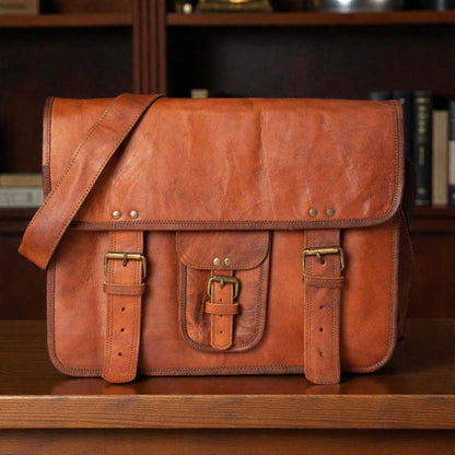 Leather  Messenger Bag