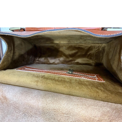 Leather laptop Backback