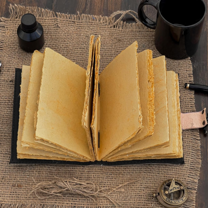 Prastara -Stay Wild Moon Child Notebook 7X5" Handcrafted Leather Journal/Diary 200 Pages | 100% Genuine Leather