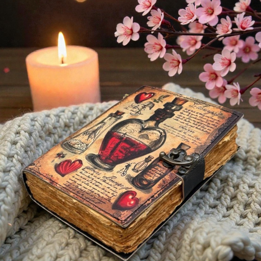 PRASTARA - Leather Diary for Man & Woman Size 7 x 5 inch deckle edge Pages Vintage Journal Notebook uv print