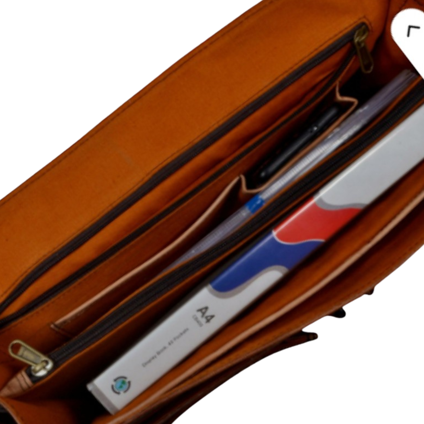 Leather Office travel Messenger Bag