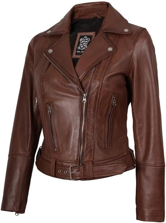 The Prastara Blingsoul Leather Jacket Women
