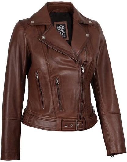 The Prastara Blingsoul Leather Jacket Women