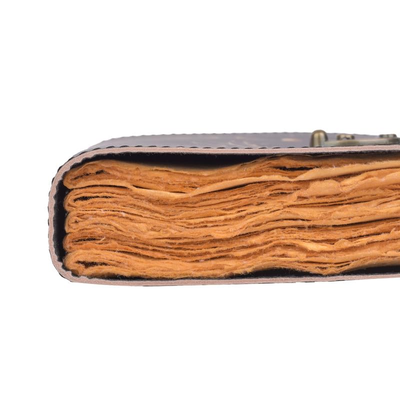 Prastara - TREE OF LIFE  CELESTIAL MOON 7X5" Handcrafted Leather Journal/Diary 200 Pages | 100% Genuine Leather