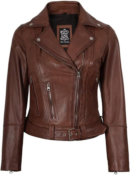 The Prastara Blingsoul Leather Jacket Women