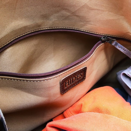 Leather Travel Weekender Duffle Bag
