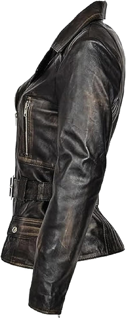 The Prastara Womens Genuine Lambskin Leather Jacket