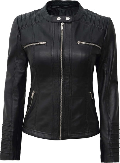 The Prastara fjackets Leather Jacket Women