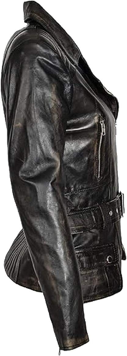 The Prastara Womens Genuine Lambskin Leather Jacket