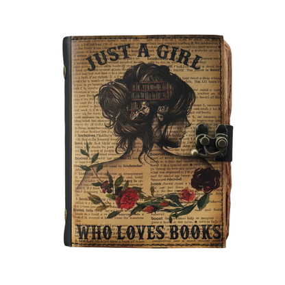 UV PRINT Leather Journal Notebook -Sketchbook grimoire journal - Book of Shadows vintage handbound Large Journal for Men and Women