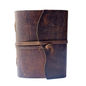 Prastara -Leather Bound Journal - Rustic Brown, 7"X5", 220 Pages - Vintage Blank Paper Diary for Writing, Drawing, Sketchbook, and Travel Notebook - Ideal for Women and Men