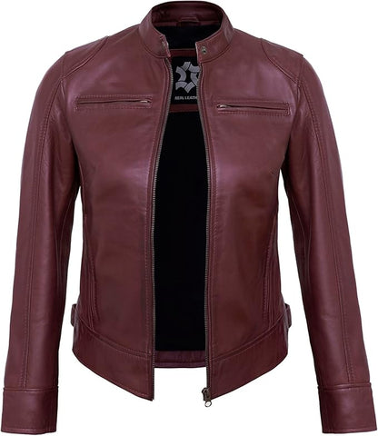 The Prastara Womens Leather Jacket