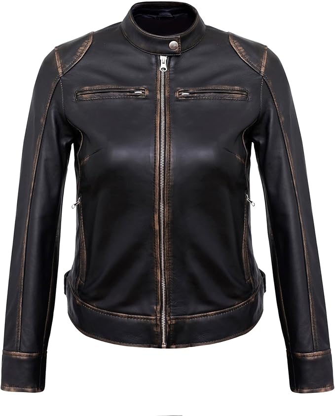 The Prastara Womens Leather Jacket