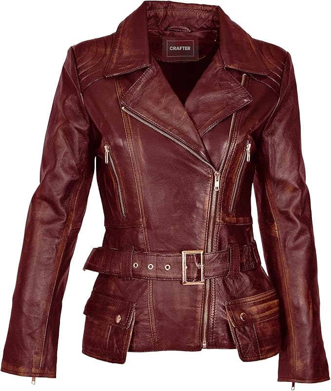 The Prastara Womens Genuine Lambskin Leather Jacket