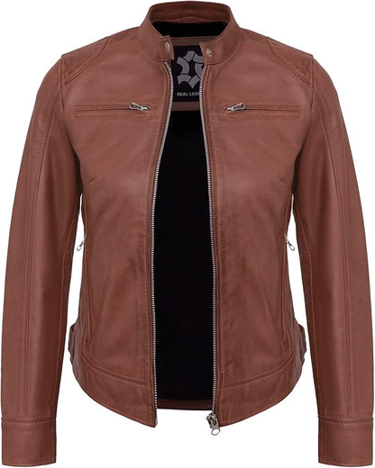 The Prastara Womens Leather Jacket