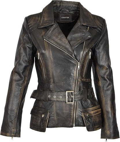The Prastara Womens Genuine Lambskin Leather Jacket