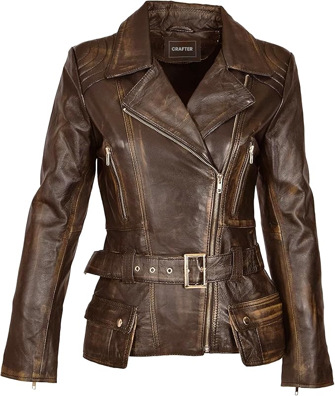 The Prastara Womens Genuine Lambskin Leather Jacket