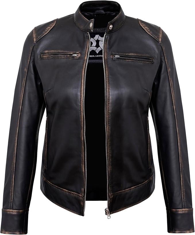 The Prastara Womens Leather Jacket