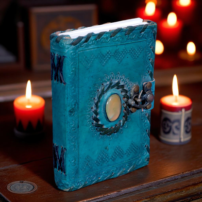 Leather Book of Shadows Genuine Leather Bound Journal for Women & men, book of spells journal Notebook