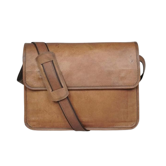 Leather Laptop Messenger Bag