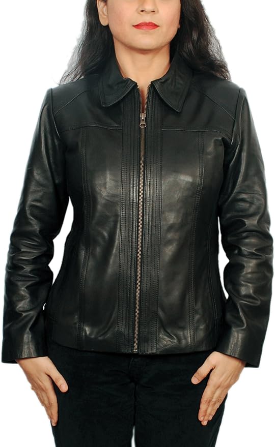 The Prastara Women's Lambskin Leather Jacket
