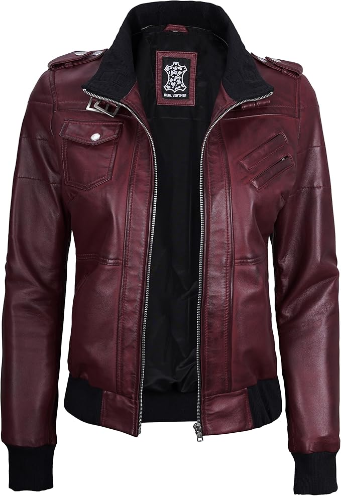 The Prastara fjackets Leather Jacket Women