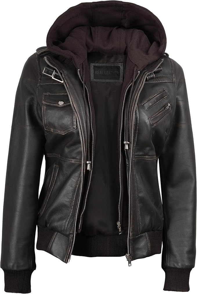 The Prastara fjackets Leather Jacket Women