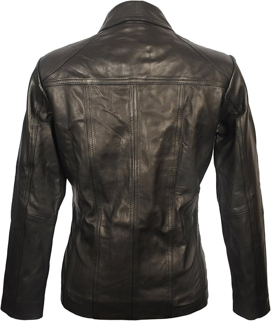 The Prastara Women's Lambskin Leather Jacket