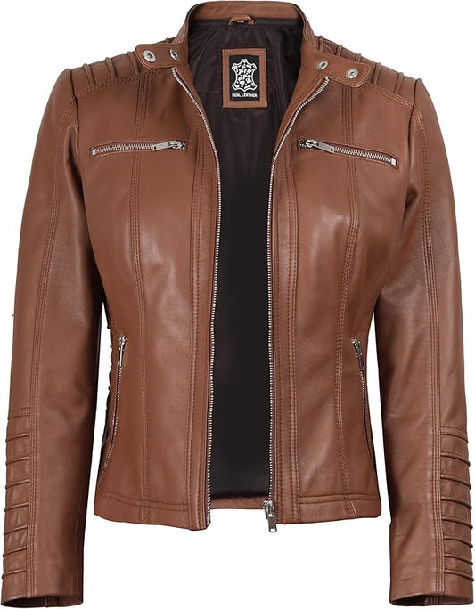 The Prastara fjackets Leather Jacket Women