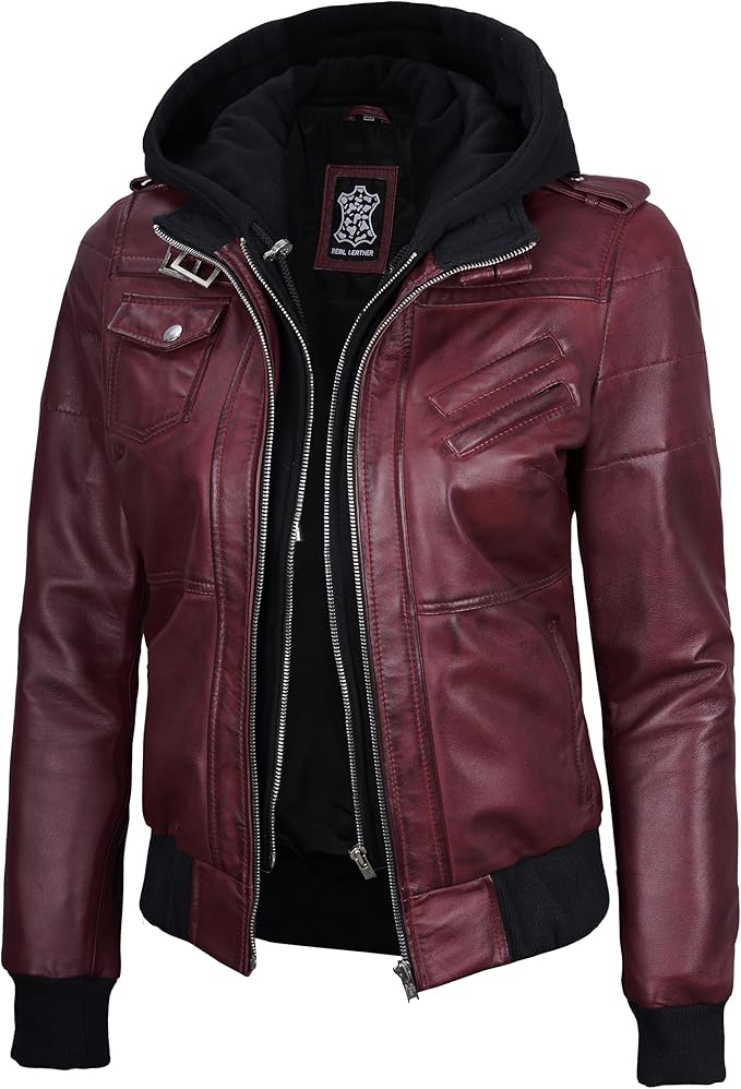 The Prastara fjackets Leather Jacket Women