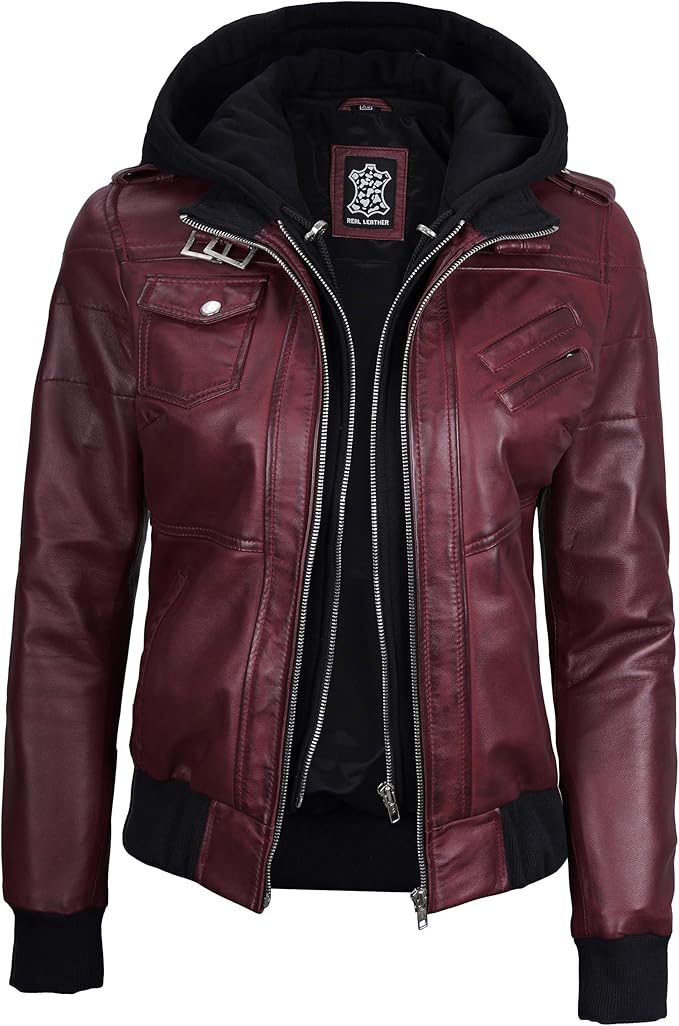 The Prastara fjackets Leather Jacket Women
