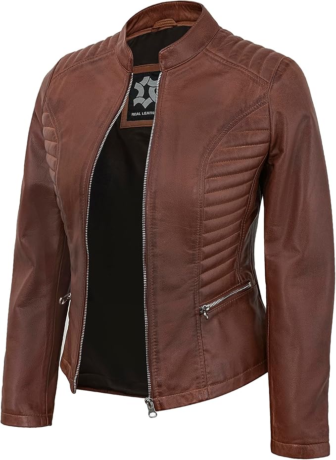 The Prastara Womens Leather Jacket