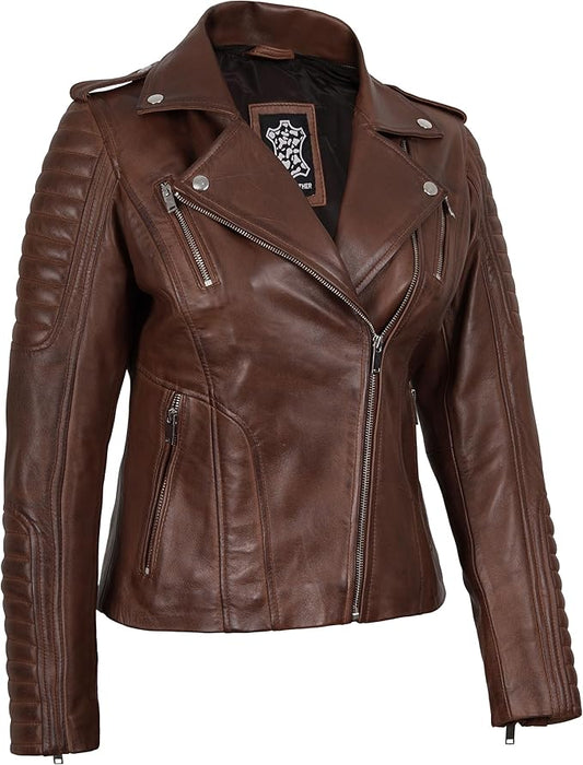 The Prastara fjackets Leather Jackets For Women With Removable Hood